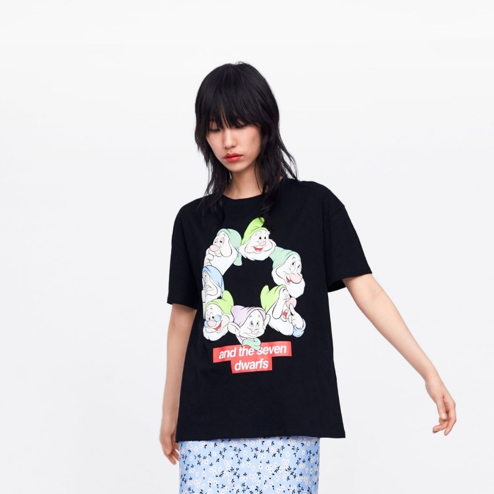 Zara Disney Seven Dwarves Tshirt Med